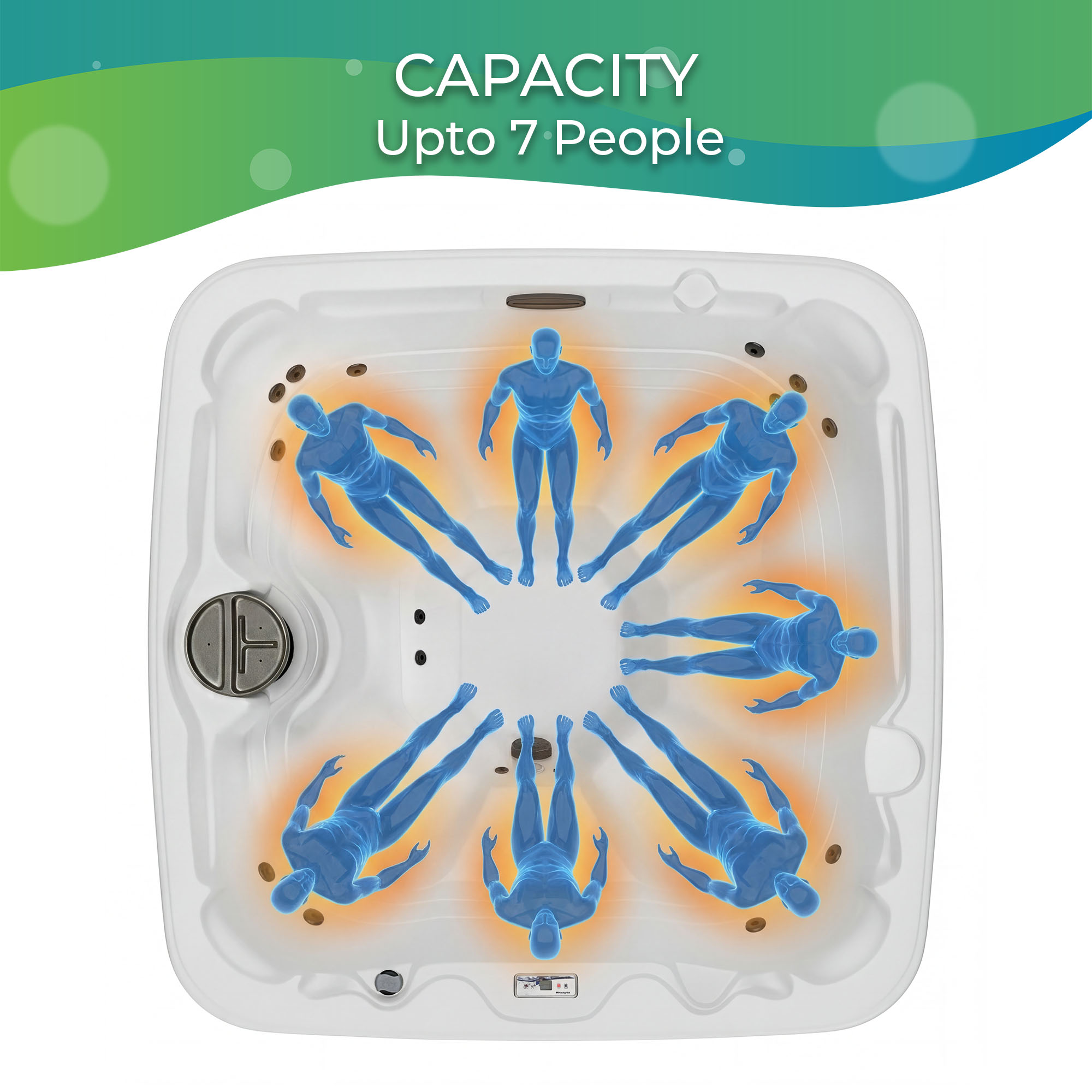 Plug and Play Hot Tub | Paradise White/Espresso | LifesmartOutlet.com