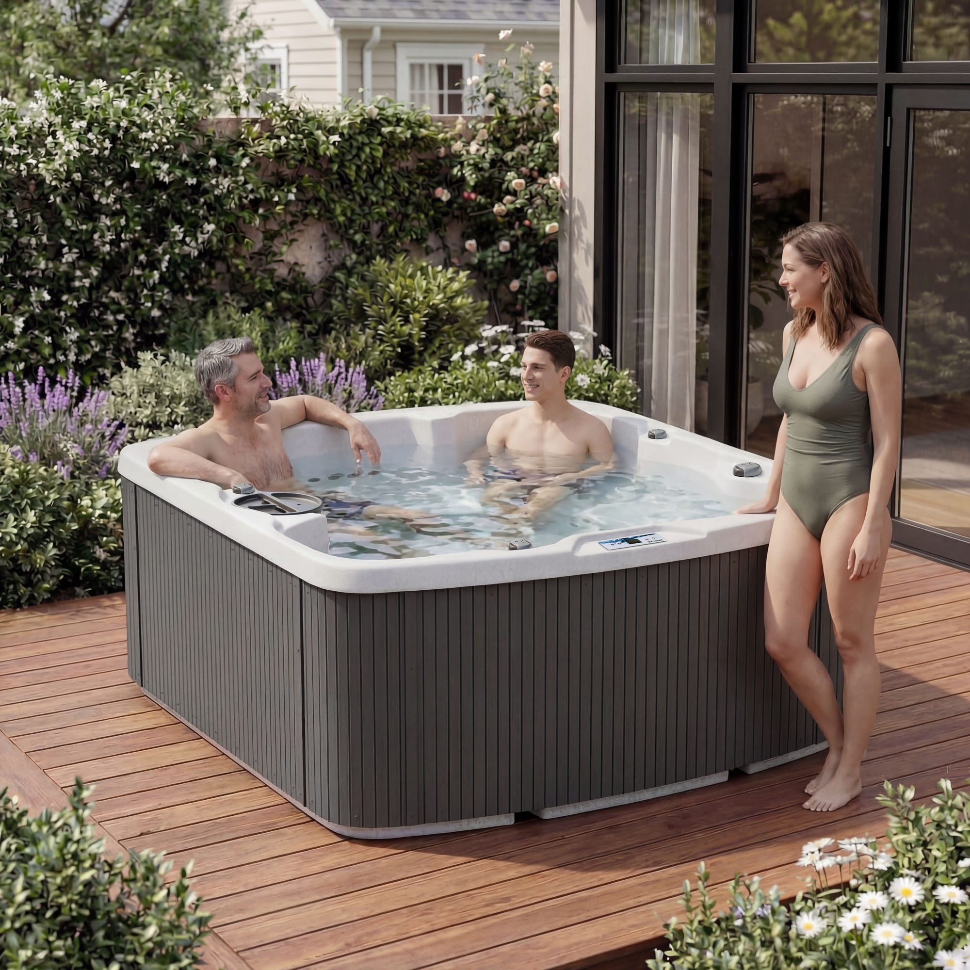 Leganza, Arctic White/Coastal Gray - LifesmartOutlet.com
