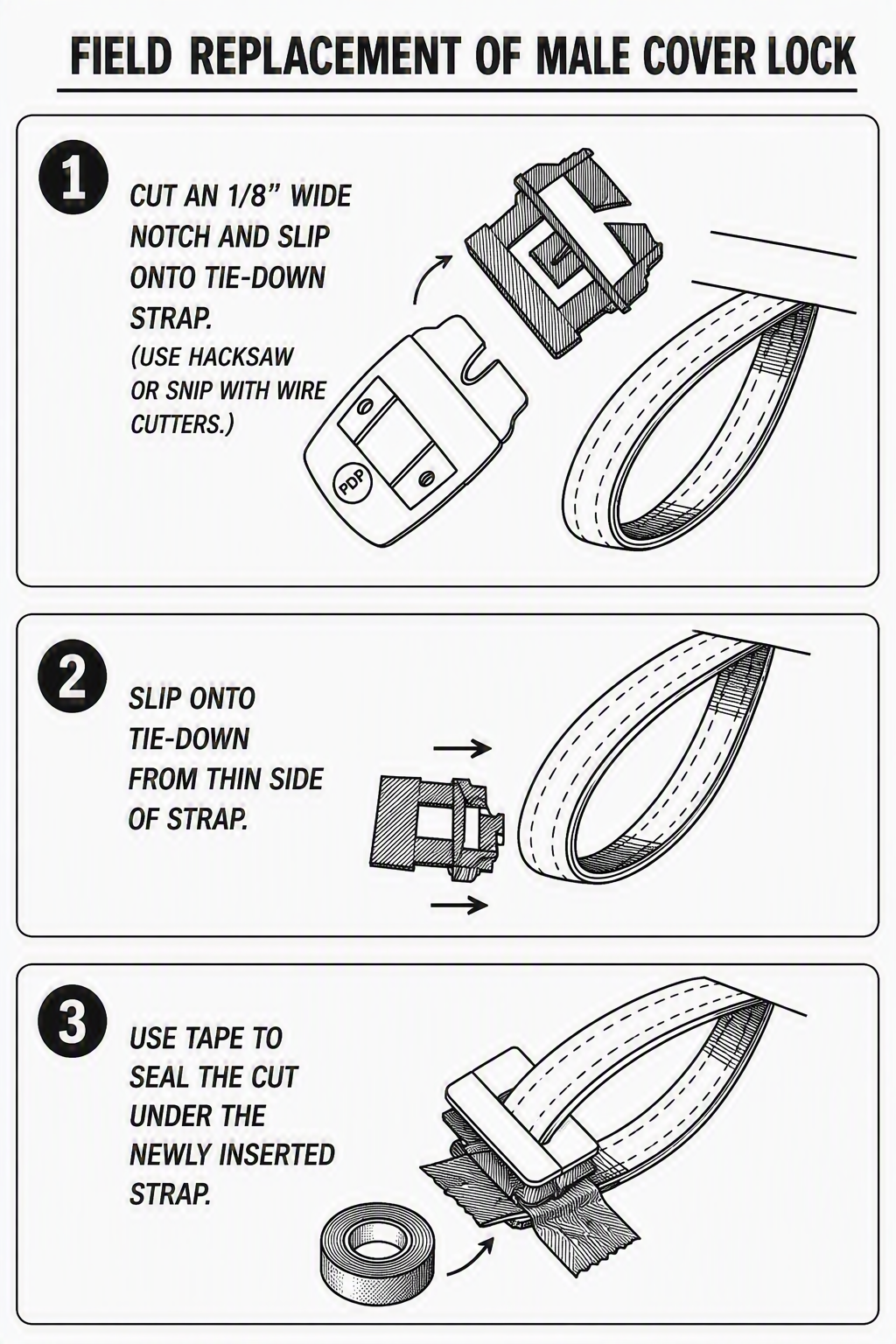 male buckle replacement